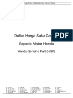 Honda Genuine Part All Parts Number PDF