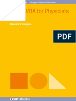 (IOP Concise Physics) Liengme, Bernard V - Excel VBA For Physicists A primer-IOP Publishing (2016) PDF