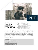 Rider Tecnico Michael Herrera