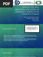 Nom-024-Stps-2001, Vibraciones-Condiciones de Seguridad e Higiene en