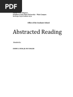 Abstracted Reading