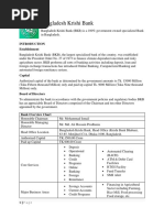 Bangladesh Krishi Bank Overall Performance Recent 5yrs PDF