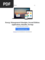 Energy Management Principles Second Edition Applications Benefits Savings by Craig B Smith Kelly e Parmenter 0128025069 PDF