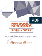 Plan Sectorial de Turismo Consulta Pública