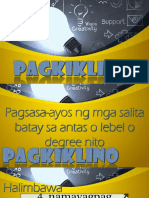 g9 Pagkiklino