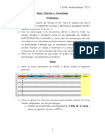 Excel. Práctica 4. Evaluación