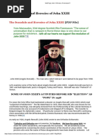 Anti-Pope John XXIII Was A Freemason - PDF