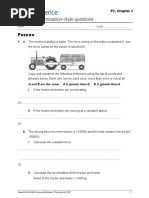 Chapter 2 Forces Exam Questions