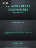 Extinción de Las Obligaciones CONFUSION