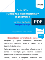 S14 Funciones Exponenciales y Logarítmicas PDF