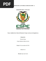 Análisis de Ciclos de Potencia de Vapor Con Base en La Segunda Ley