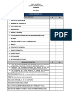 (2011) Lista de Cotejo de La Secuencia Didáctica