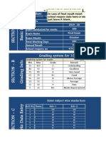 School Report Card and Mark Sheet Template