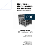 Post Glover Neutral Grounding Resistors T and B Grid Resistors PDF