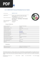 4x14 AWG 600V Overall Shielded Control Cable - 8BCP104109 PDF