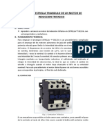 Arranque Estrella Triangulo de Un Motor de Induccion Trifasico