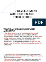 Urban Development Authorities and Their Duties PDF