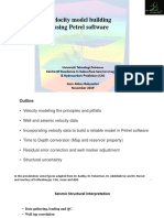 Petrel Velocity Modeling Important PDF