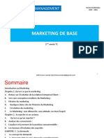 Cours de Marketing de Base Licence 1 UOM