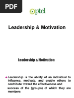 Leadership & Motivation