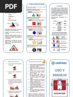 Triptico - Uso Del Extintor