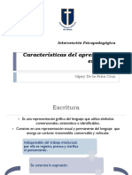 Características Del Apresto en La Escritura