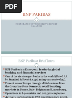 BNP Paribas: Corporate Sustainability Report Analysis