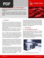  Viscosity Measurement of Whole Blood