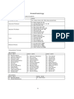 Anaesthesia Thesis Topic