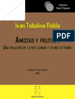 Ebook Amistad y Politica. Una Relacion de Lo Mas Comun y Lo Mas Extranho Ivan Tobalina Robla Faber Sapiens Apeiorn Ediciones PDF