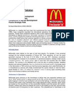 Macdonald Strategies in Pakistan and Sou