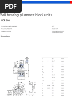 Ball Bearing Plummer Block Units - Y - UCP 204 PDF