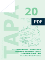 TAPA 20. La Cultura Material Cerámica en La Prehistoria Reciente de Galicia: Yacimientos Al Aire Libre.