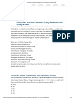 Kumpulan Soal Dan Jawaban Energi Potensial Dan Energi Kinetik