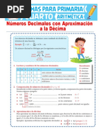 Números Decimales Con Aproximación A La Décima para Cuarto de Primaria