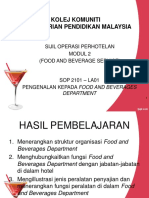 Pengenalan Kepada Food and Beverage Department