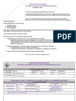 Gcu Student Teaching Evaluation of Performancestep 1 SPD 590