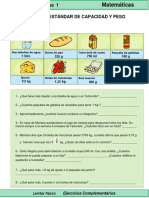 5to Grado - Matemáticas - Unidades de Capacidad y Peso PDF