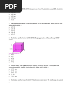 15 Soal Dimensi Tiga