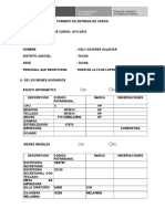 Formato de Entrega de Cargo