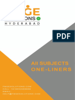 19 Subjects Online Liners Fmge Solutions Hyderabad PDF