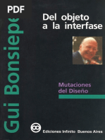 Del Objeto A La Interfase - Bonsiepe PDF