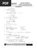 Maths DPP Solution