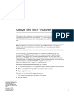 Catalyst 1800 Token Ring Switch Cable Kit Guide: Doc. No. 78-3816-01 Rev. A0