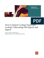 Import Lookup Values Using File Import and Export