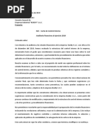 Carta Dirigida A La Gerencia