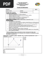 Prueba Vectores I° 2017