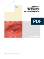 Lenguas Minoritarias en Europa y Estanda PDF