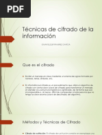 Técnicas de Cifrado de La Información