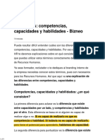 Diferencias - Competencias, Capacidades y Habilidades